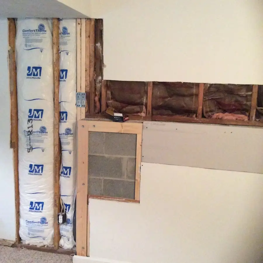 Wall insulation replacement during Contents Cleaning & Restoration in Marbletown